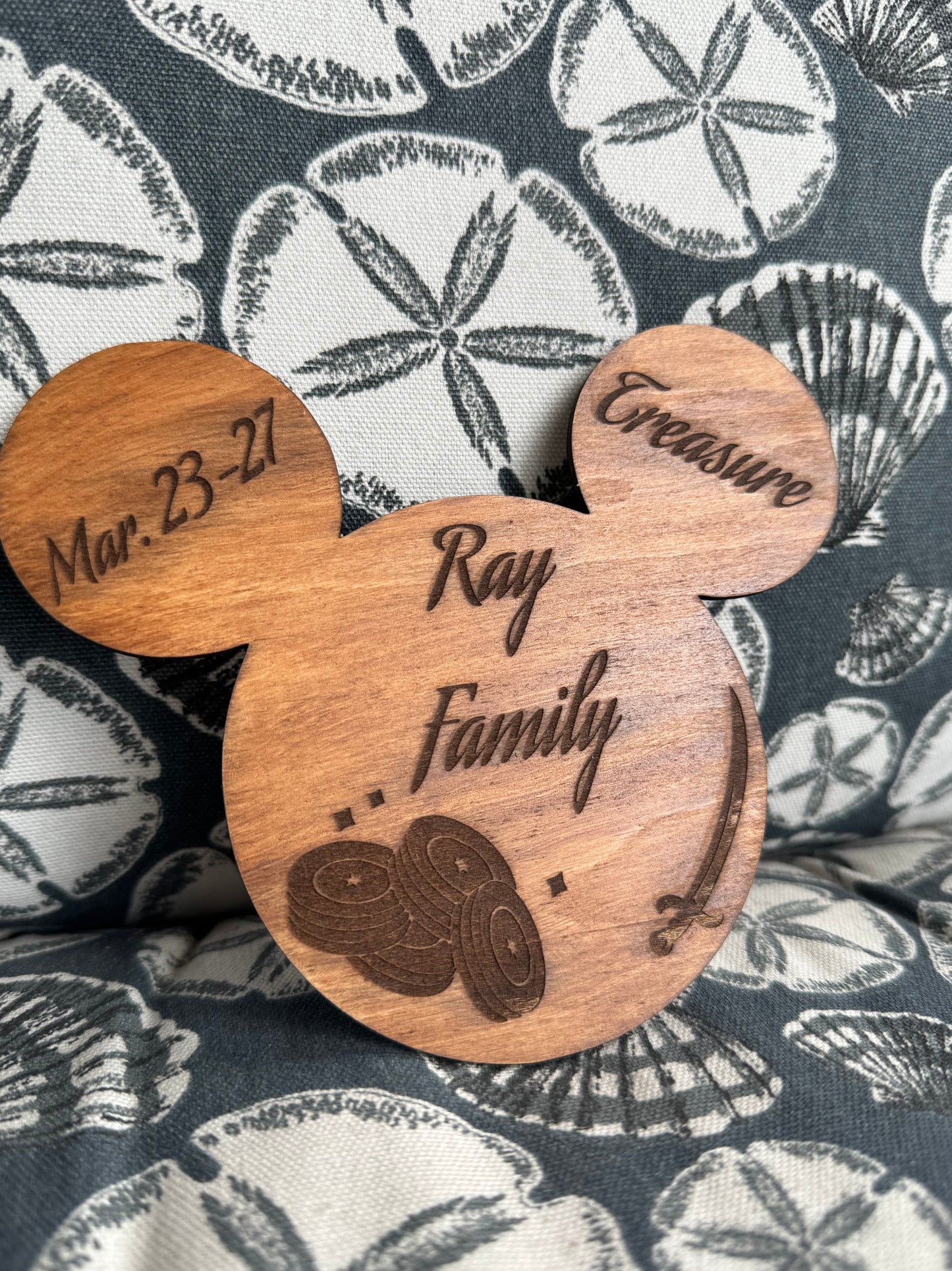 Personalized Wooden Disney Cruise Magnet | Custom Family Name DCL Door Decor | Cruise Ship Souvenir Gift