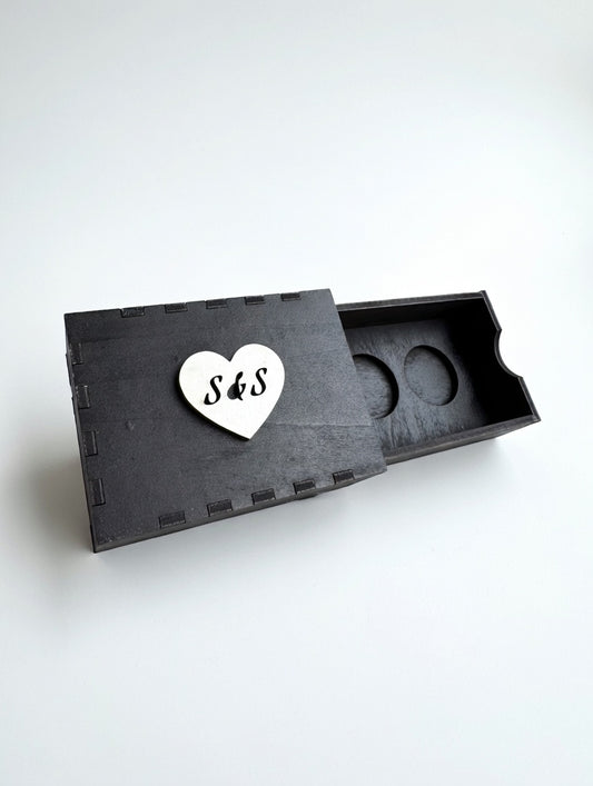 Personalized Laser Cut Wooden Ring Box – Custom Engraved Proposal, Wedding or Engagement Keepsake