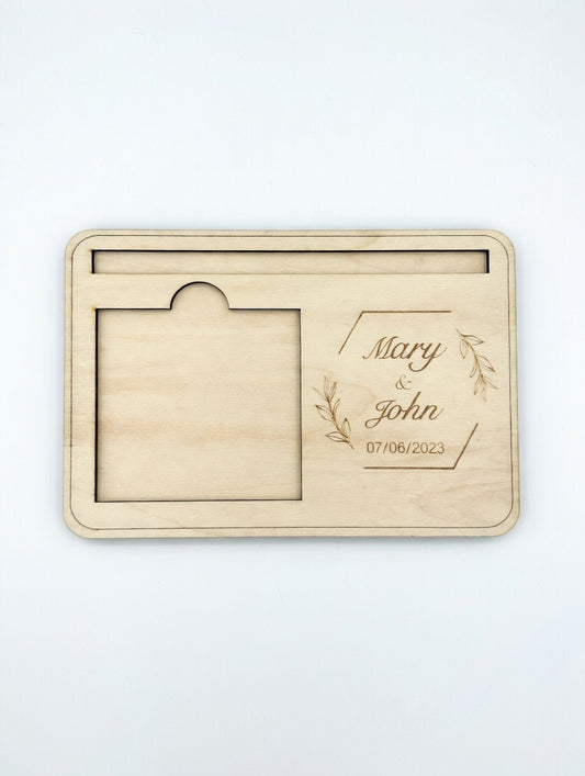 Personalized Laser Cut Wooden Sticky Note Holder – Custom Engraved Desk Organizer & Functional Home Office Decor