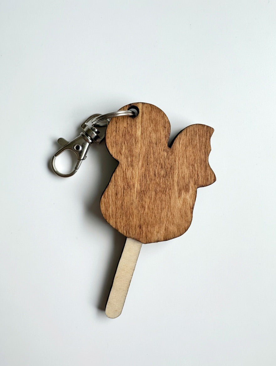 Laser Cut Ice Cream Bar Bag Charm – Fun Theme Park Treat Gift