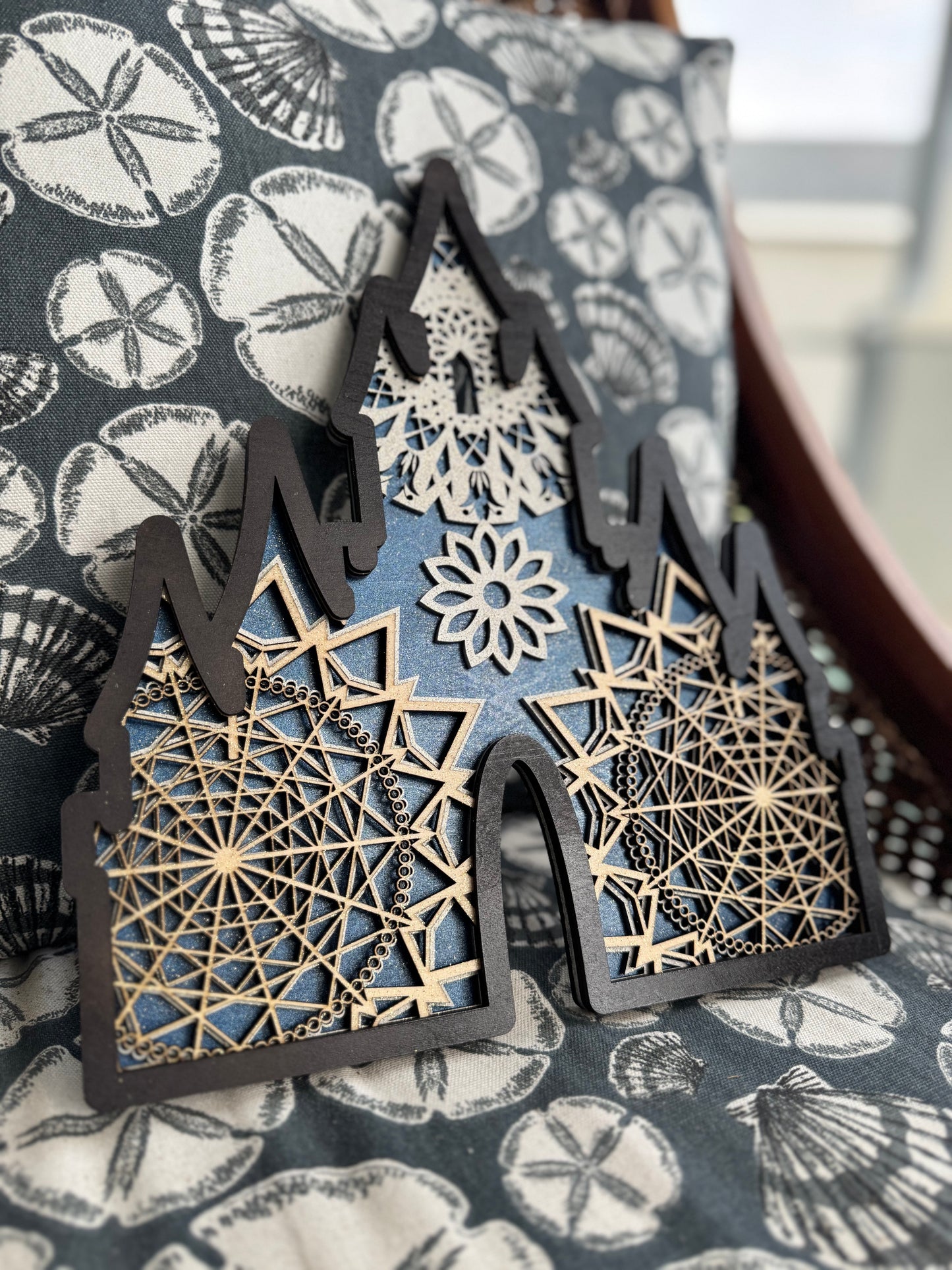 Laser Cut The Magic Castle Layered Wall Art – Enchanted Fairytale Fortress Home Decor
