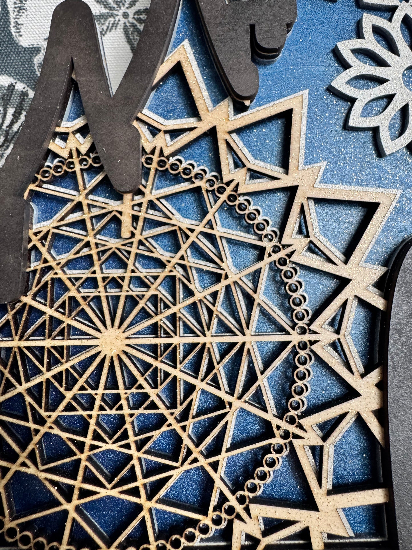 Laser Cut The Magic Castle Layered Wall Art – Enchanted Fairytale Fortress Home Decor