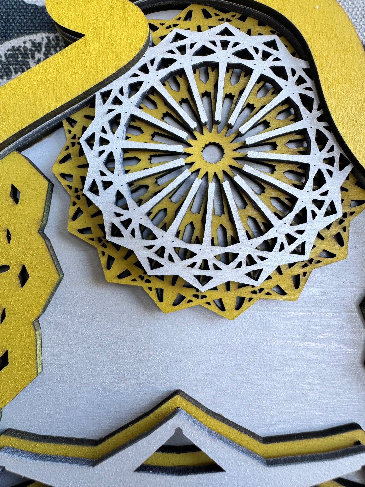 Laser Cut Sweet Dreams Layered Wall Art – Enchanted Moon & Stars Whimsical Bedroom Decor