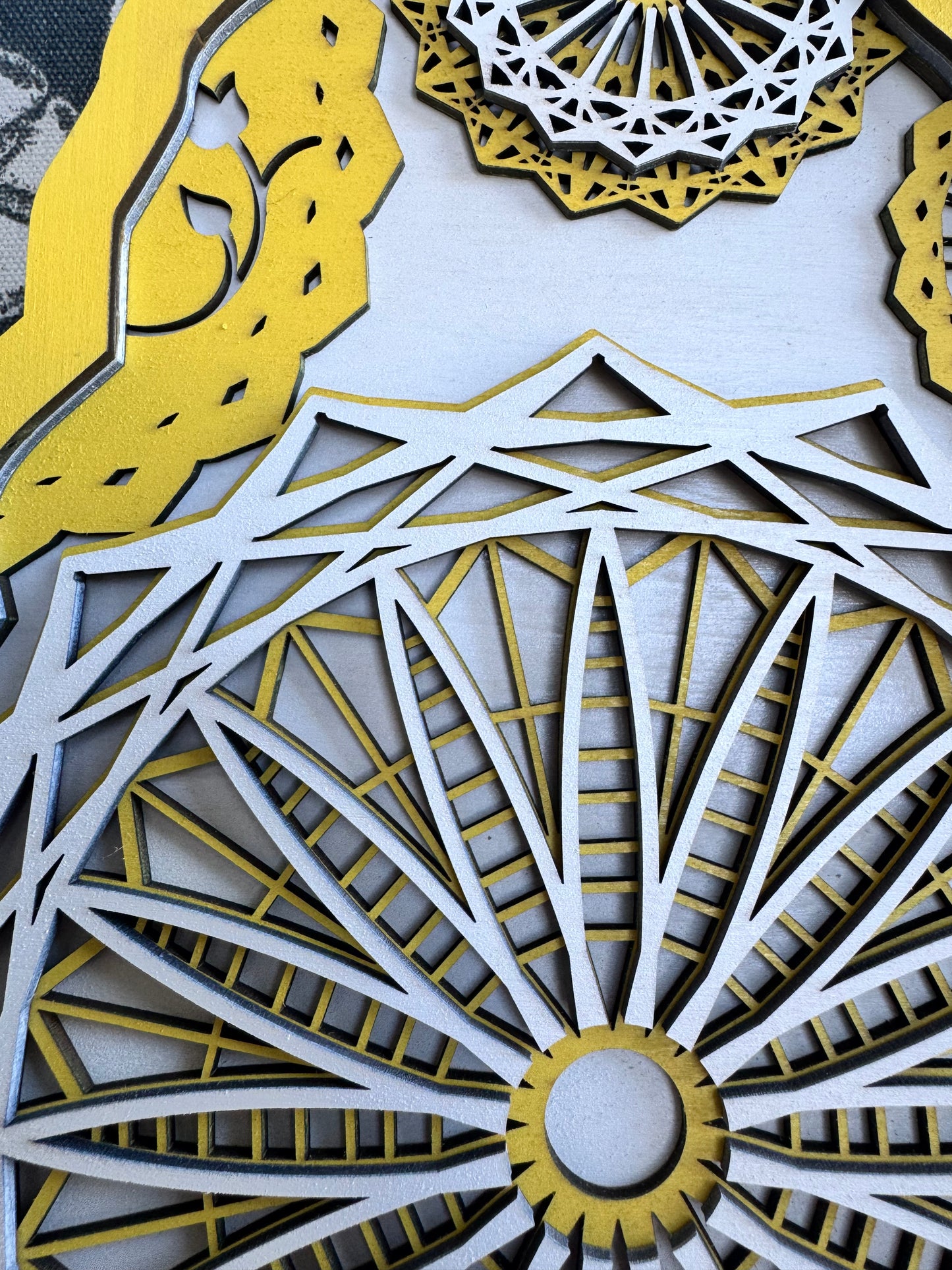 Laser Cut Sweet Dreams Layered Wall Art – Enchanted Moon & Stars Whimsical Bedroom Decor
