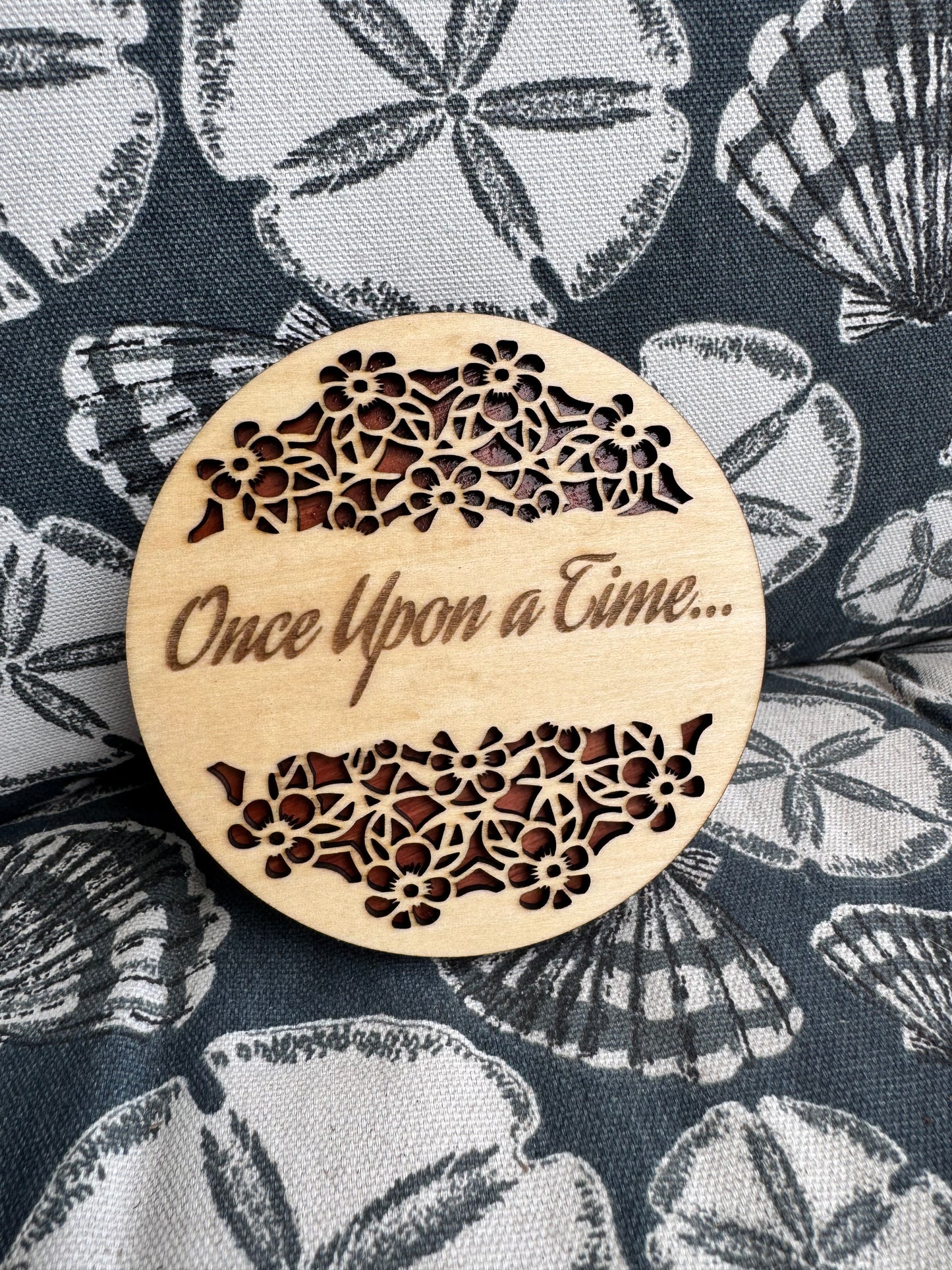 Laser Cut Once Upon a Time Layered Coaster Set (4) – Fairytale Castle Magical Functional Decor