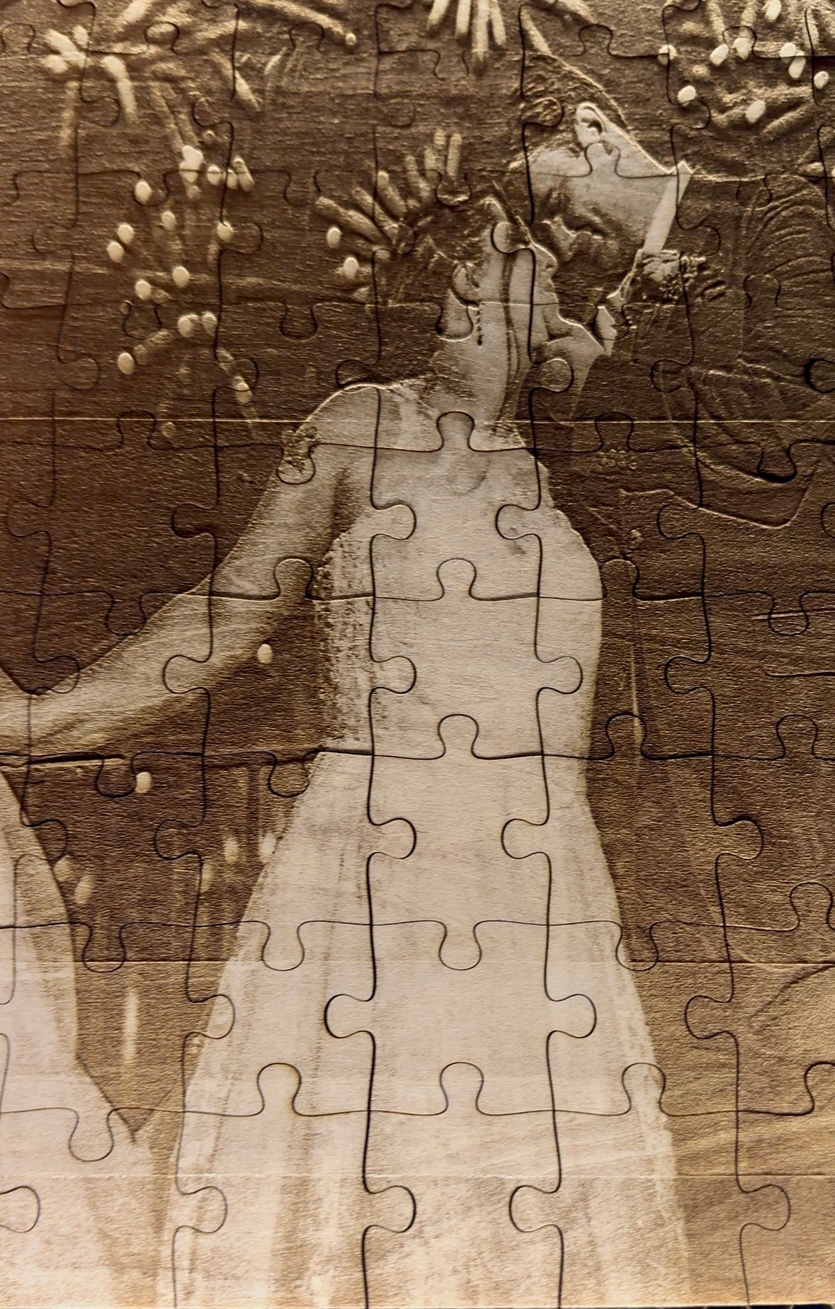 Personalized Laser Cut Wooden Puzzle – Custom Family Photo, Name or Message Keepsake Puzzle