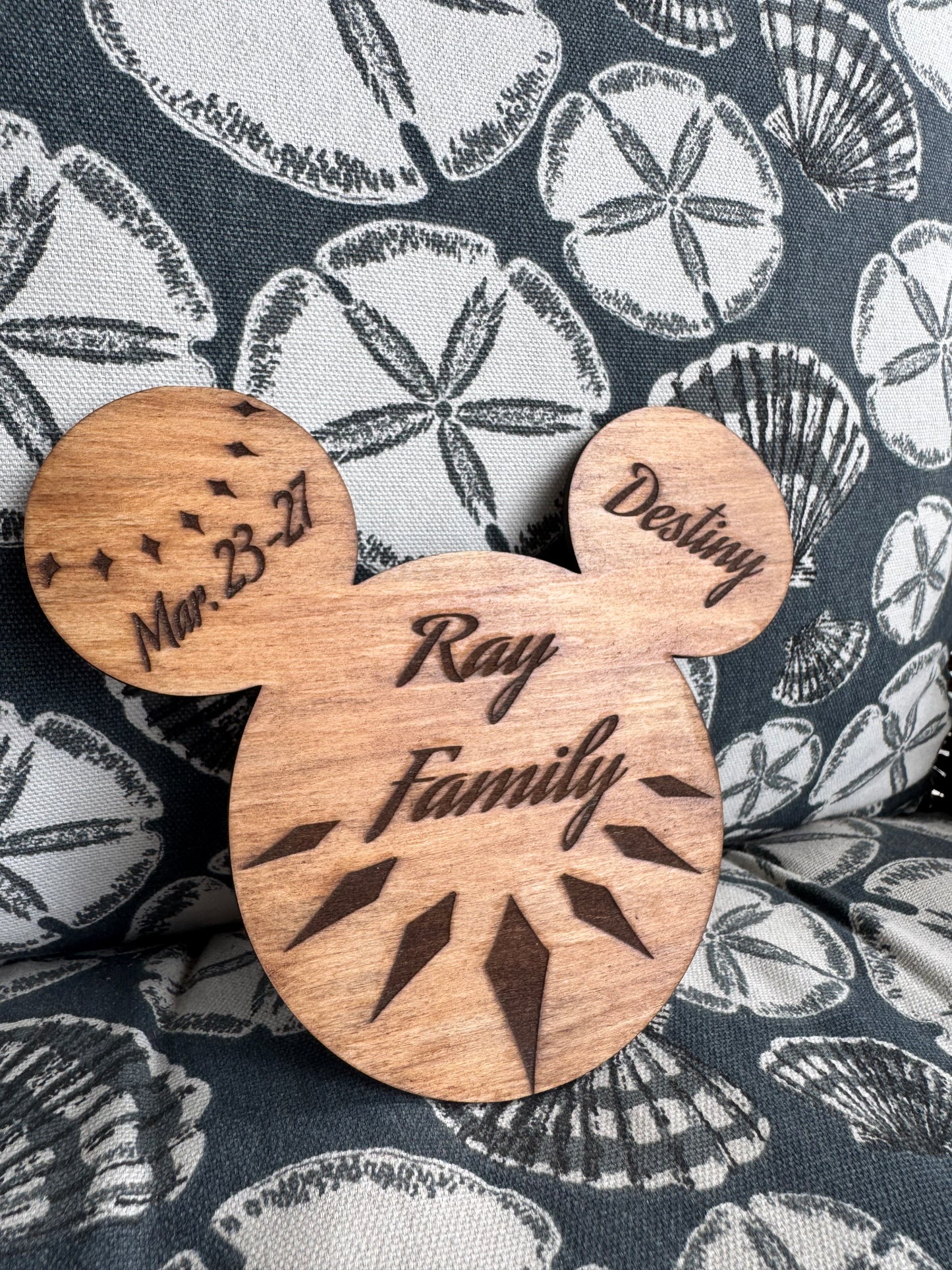 Personalized Wooden Disney Cruise Magnet | Custom Family Name DCL Door Decor | Cruise Ship Souvenir Gift