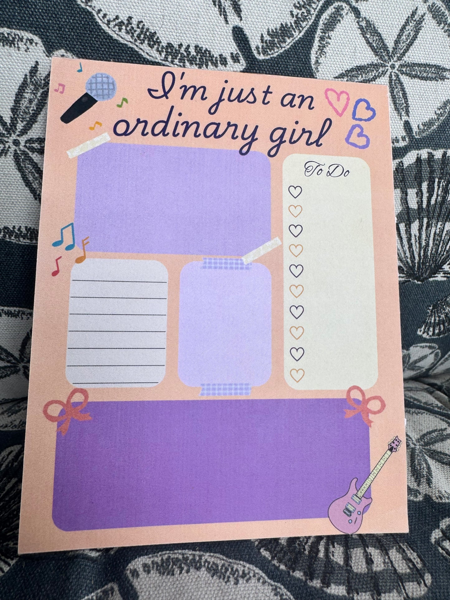 Hannah Montana Inspired Notepad Planner | Cute Daily Planner for School, Work & To-Do Lists