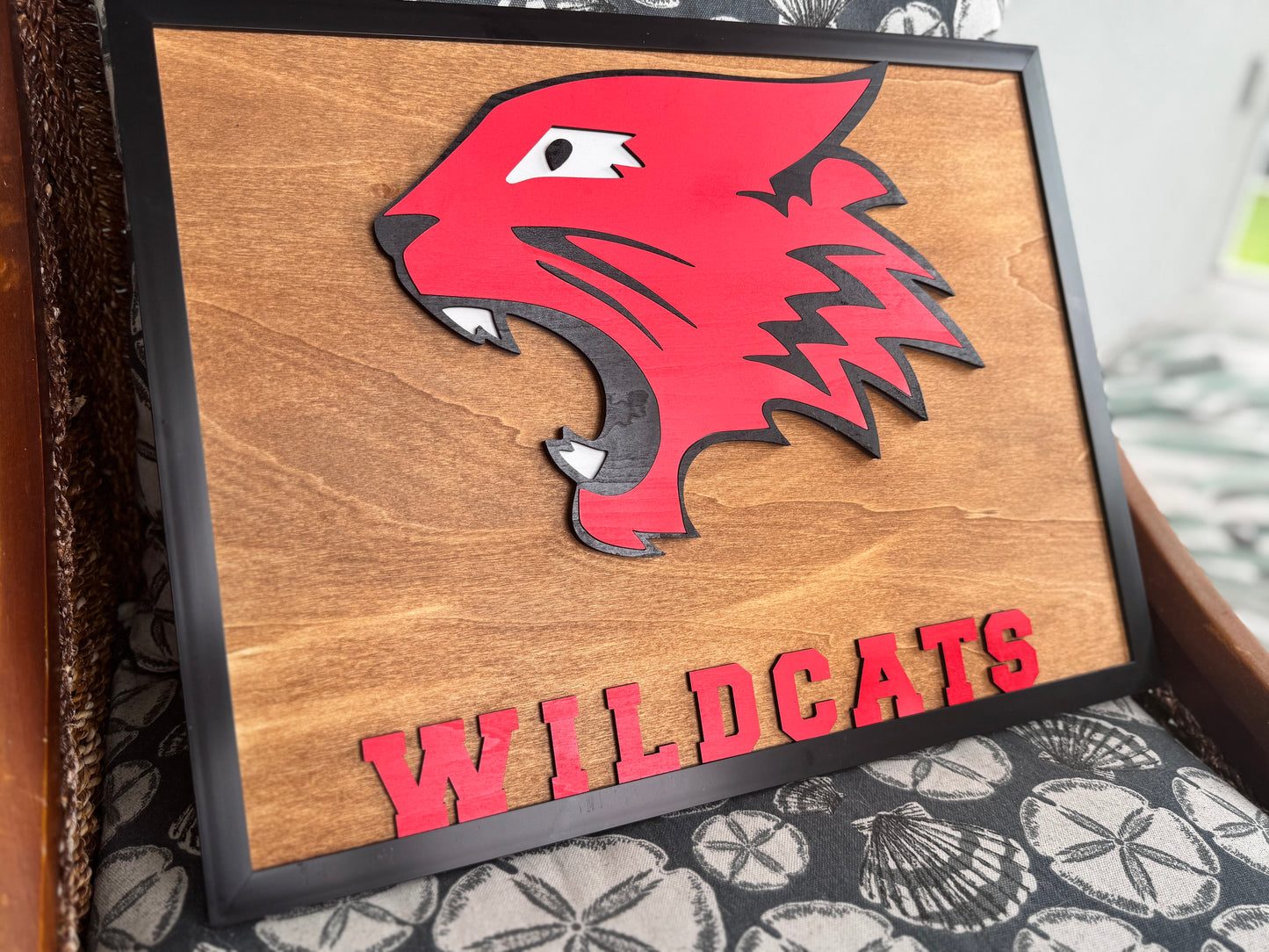 Wildcats Inspired Layered Wall Art | High School Musical Decor | Y2K Musical Theater Room Decor | Laser Cut Wooden Wall Hanging