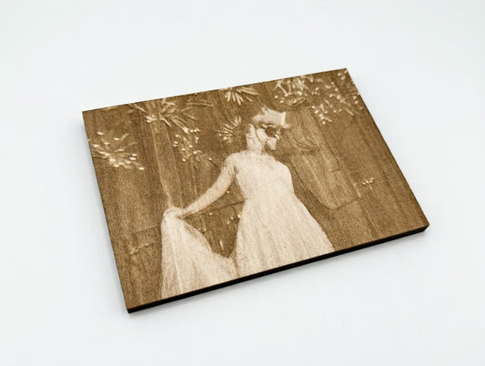 Personalized Laser Engraved Wood Photo – Custom Family or Pet Portrait Keepsake Wooden Plaque