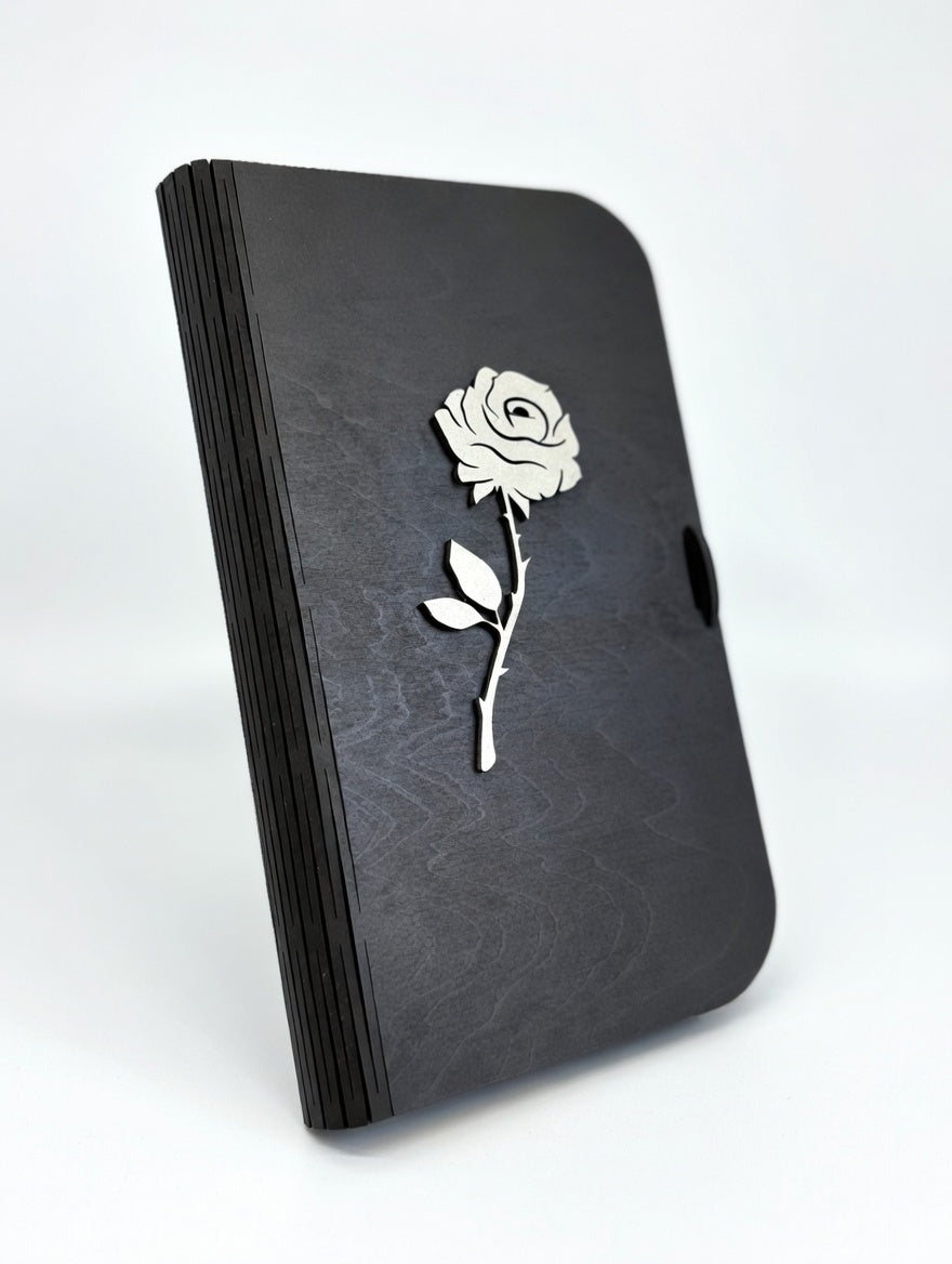 Personalized Laser Cut Living Hinge Keepsake Box – Custom Engraved Wooden Memory & Jewelry Storage
