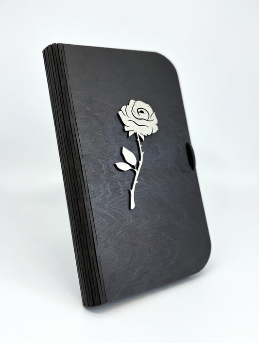 Personalized Laser Cut Living Hinge Keepsake Box – Custom Engraved Wooden Memory & Jewelry Storage